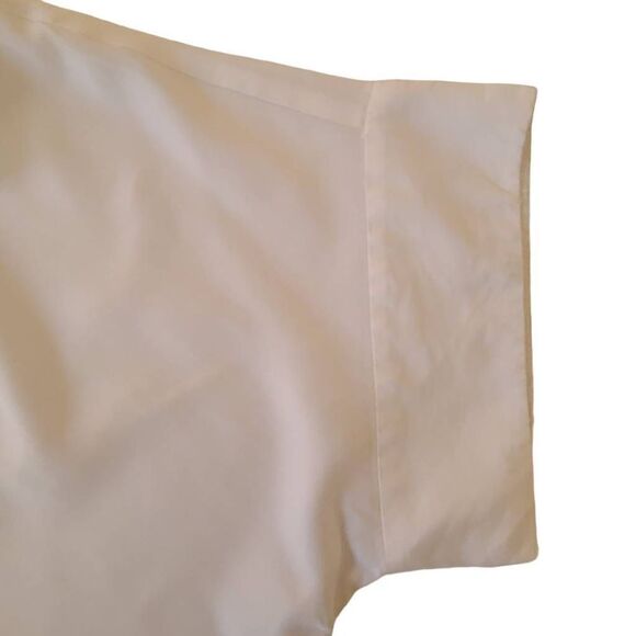 Eileen Fisher Womens White Tencel Short Sleeve Box Top Small - Picture 6 of 14